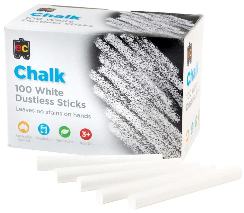 EC Dustless Chalks Box Of 100 - Nail Gallerys