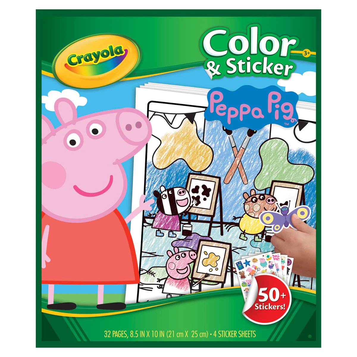 Crayola Peppa Pig Colour & Sticker Book - Nail Gallerys