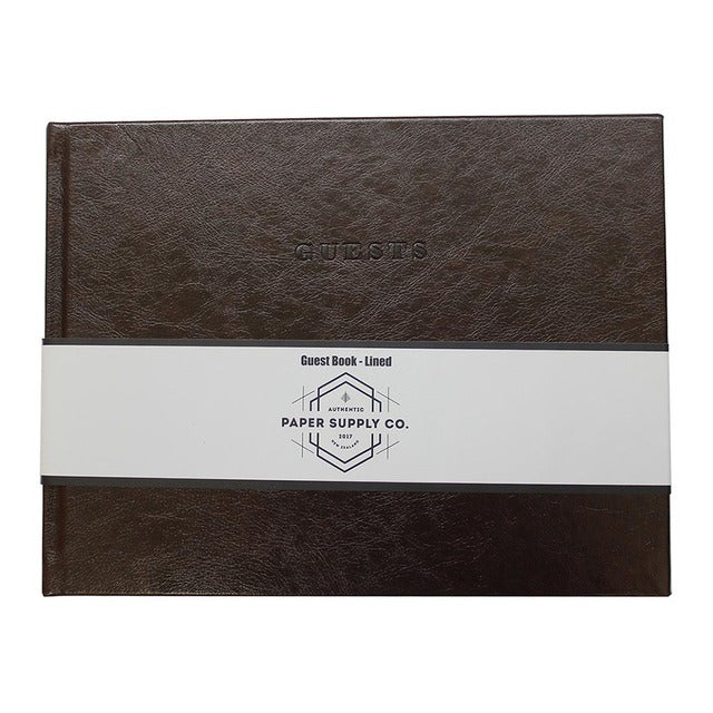 OSC Vintage Guest Book Brown - Nail Gallerys