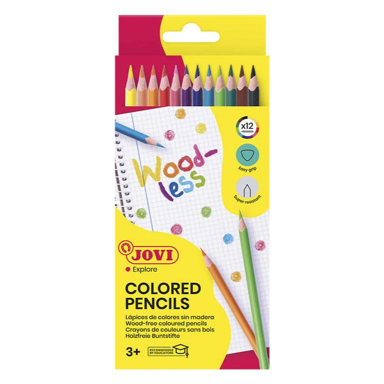 Jovi Woodless Colour Pencils Set of 12 - Nail Gallerys