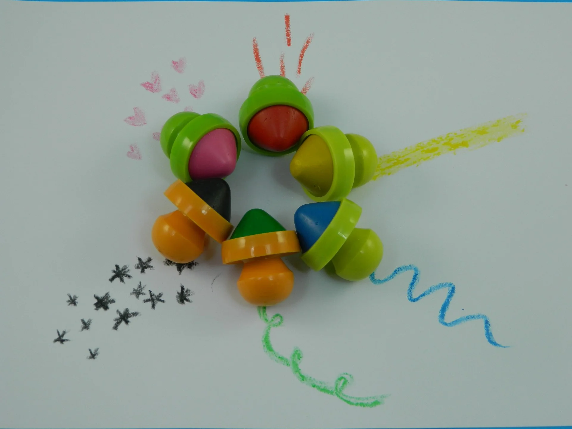 Easy Grip Crayons Set Of 6 - Nail Gallerys