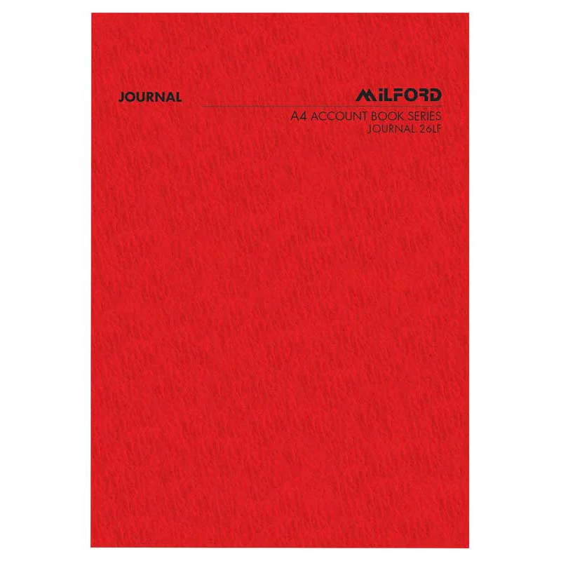 Milford A4 Journal 26 Leaf Limp Account Book - Nail Gallerys
