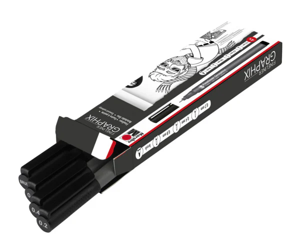 Marabu Fineliner Graphix Set Of 4 - Nail Gallerys