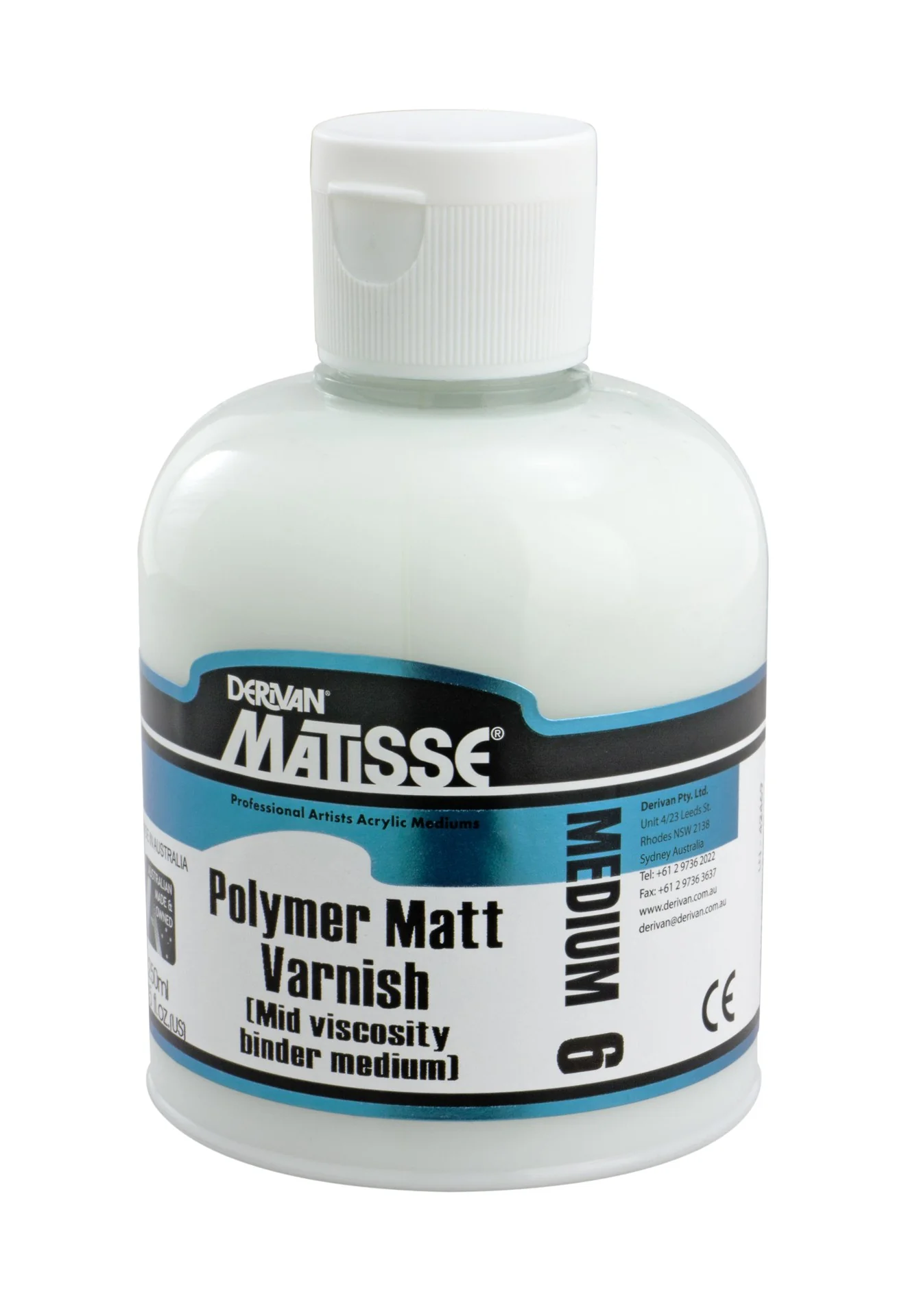Derivan Matisse Mm6 Polymer Matt Varnish - Nail Gallerys