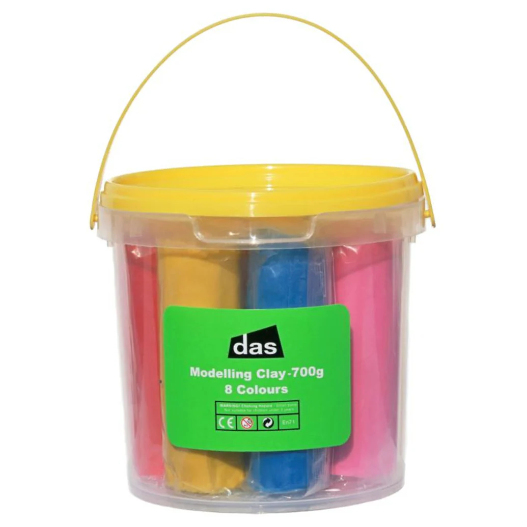Das Modelling Clay Assorted Set of 8 Colours 700g - Nail Gallerys