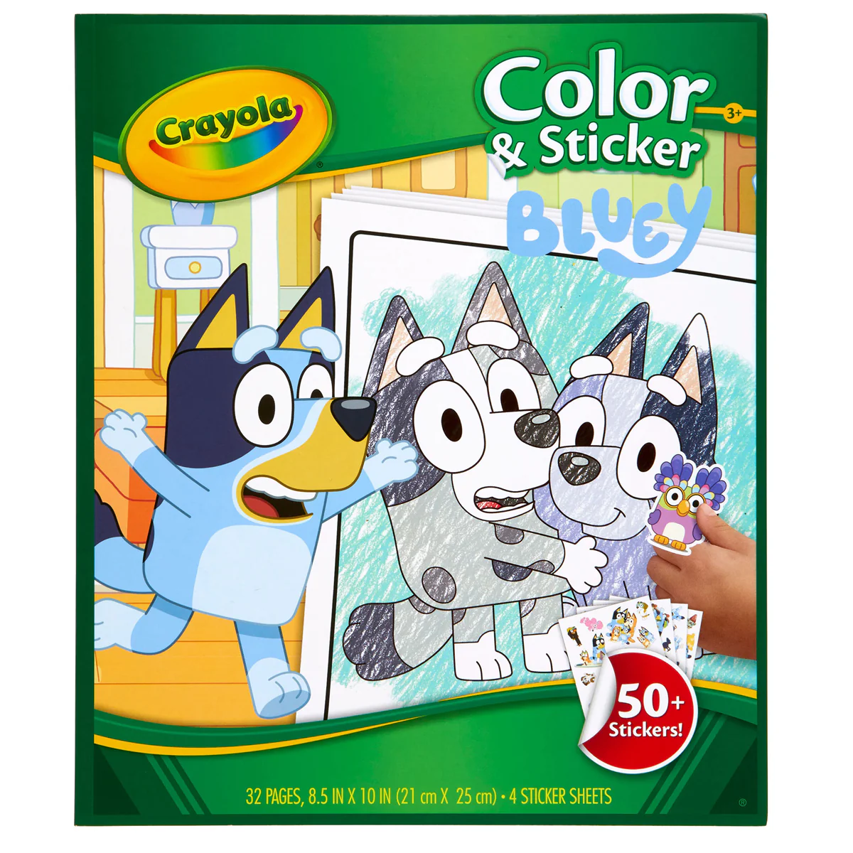 Crayola Bluey Colour & Sticker Book - Nail Gallerys