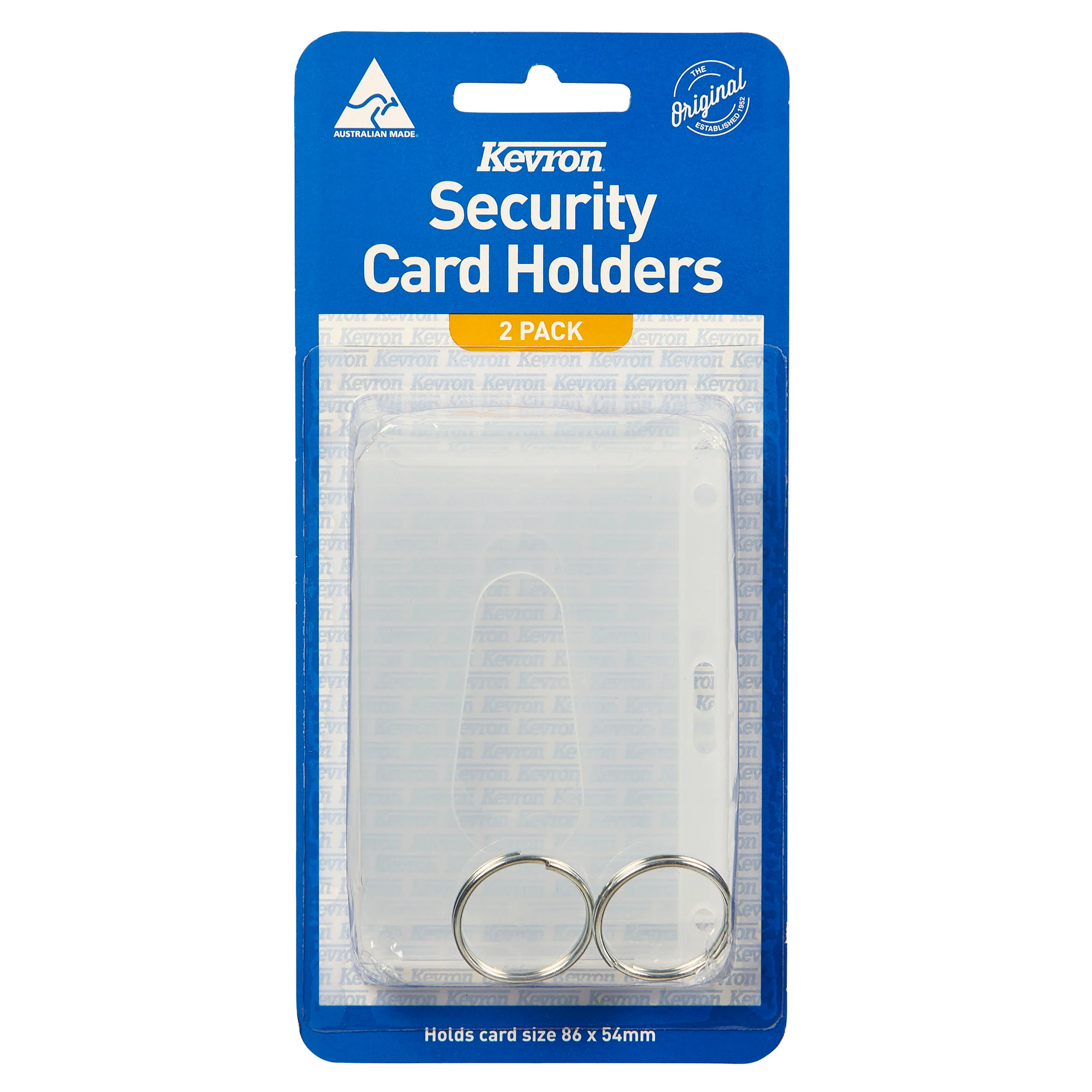 Kevron Security Card Holder Clear Pack Of 2 - Nail Gallerys