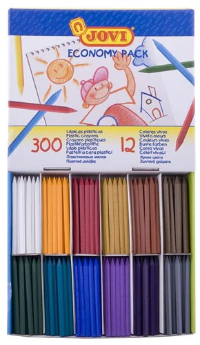 Jovi Plastic Crayon Economy Set of 300 B - Nail Gallerys