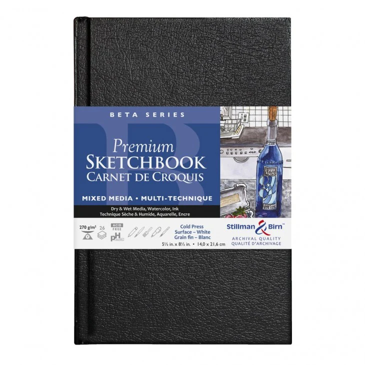 Stillman & Birn Beta Hardback Sketchbooks 270gsm 26 Sheets - Nail Gallerys