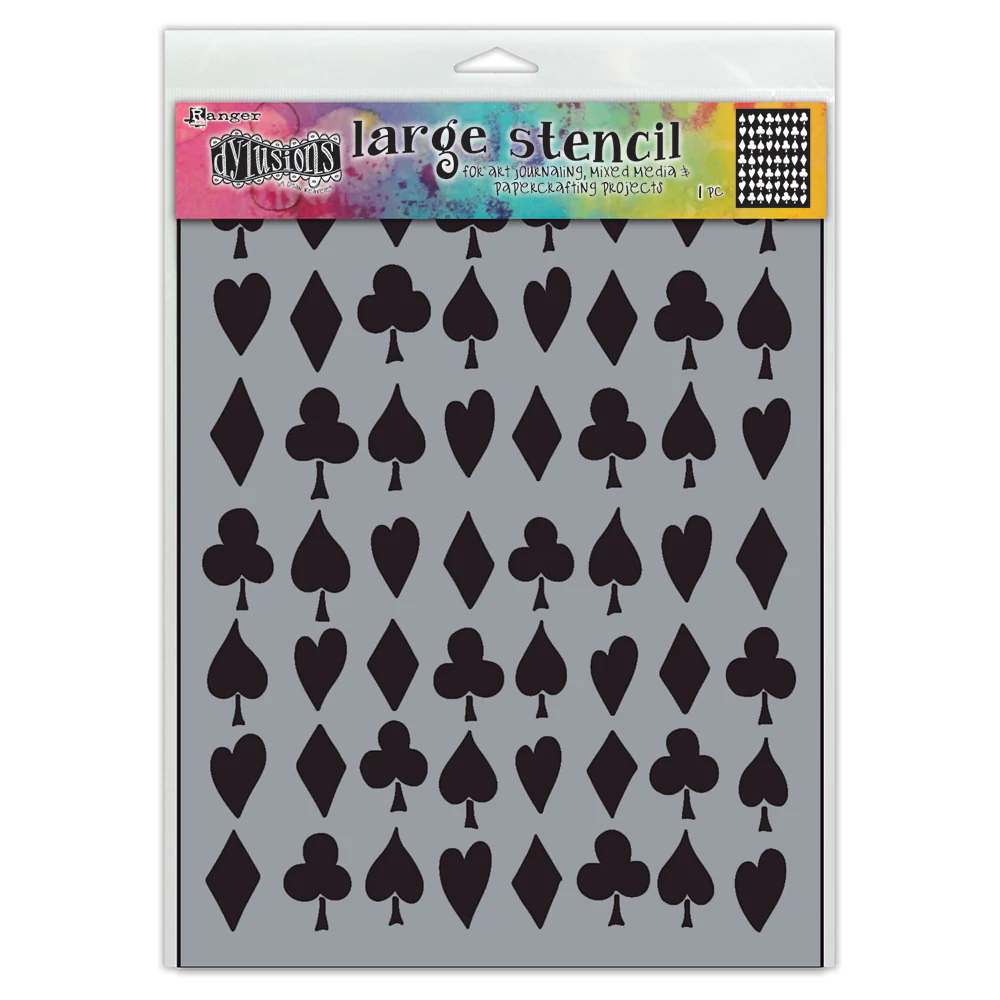 Ranger Dylusions Suits You Sir Stencils - Nail Gallerys