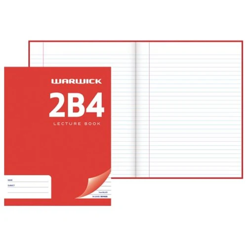 Warwick Lecture Book 2b4 94 Leaf Ruled 7mm 230x180mm - Nail Gallerys
