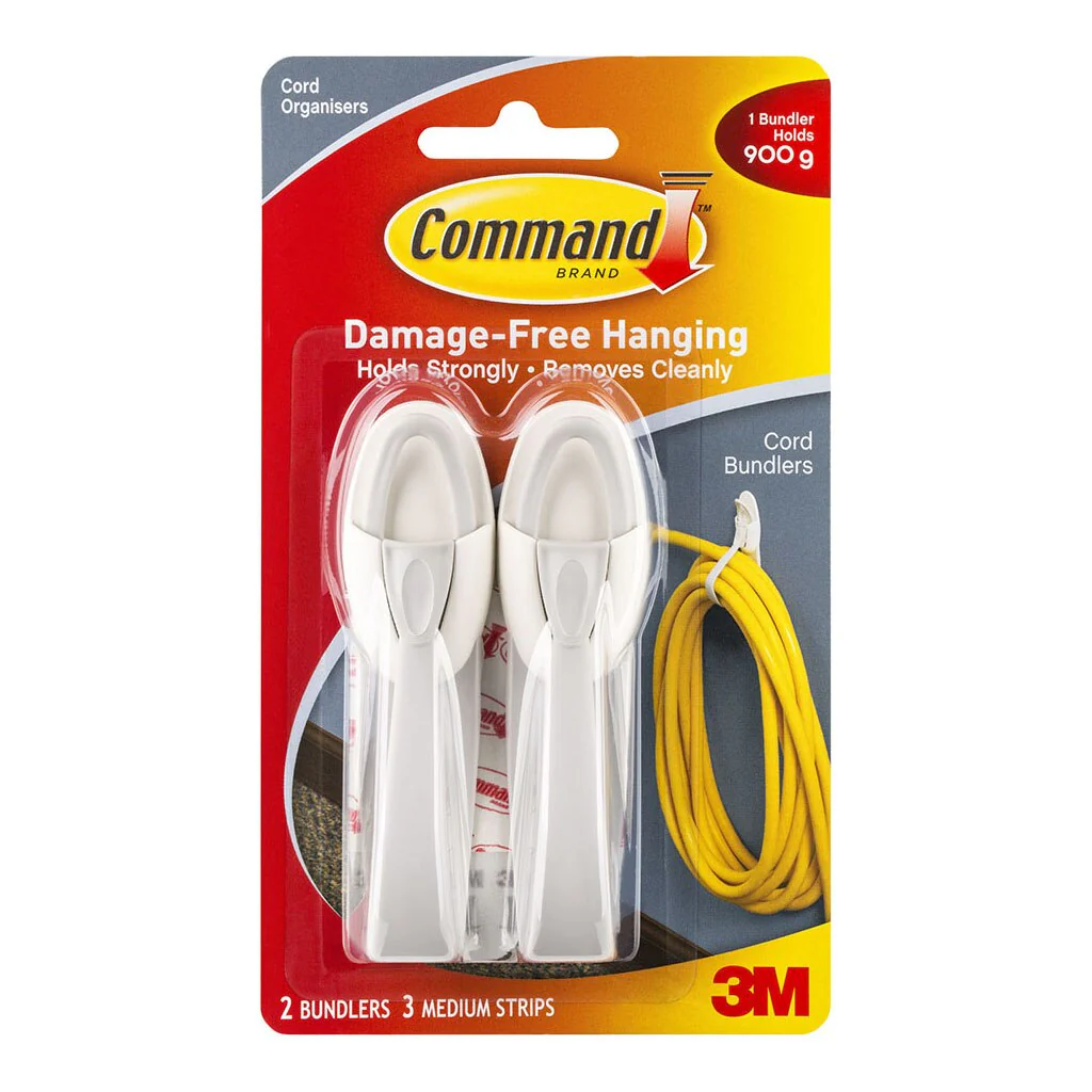 Command Cord Bundler 17304 Medium White Pack Of 2 - Nail Gallerys