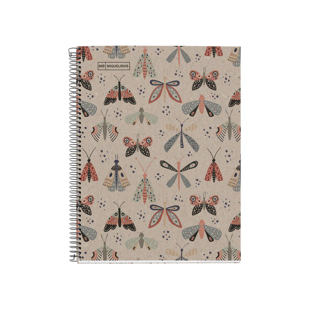 Miquelrius 80 Leaf Ruled Ecobutterfly Notebooks - Nail Gallerys