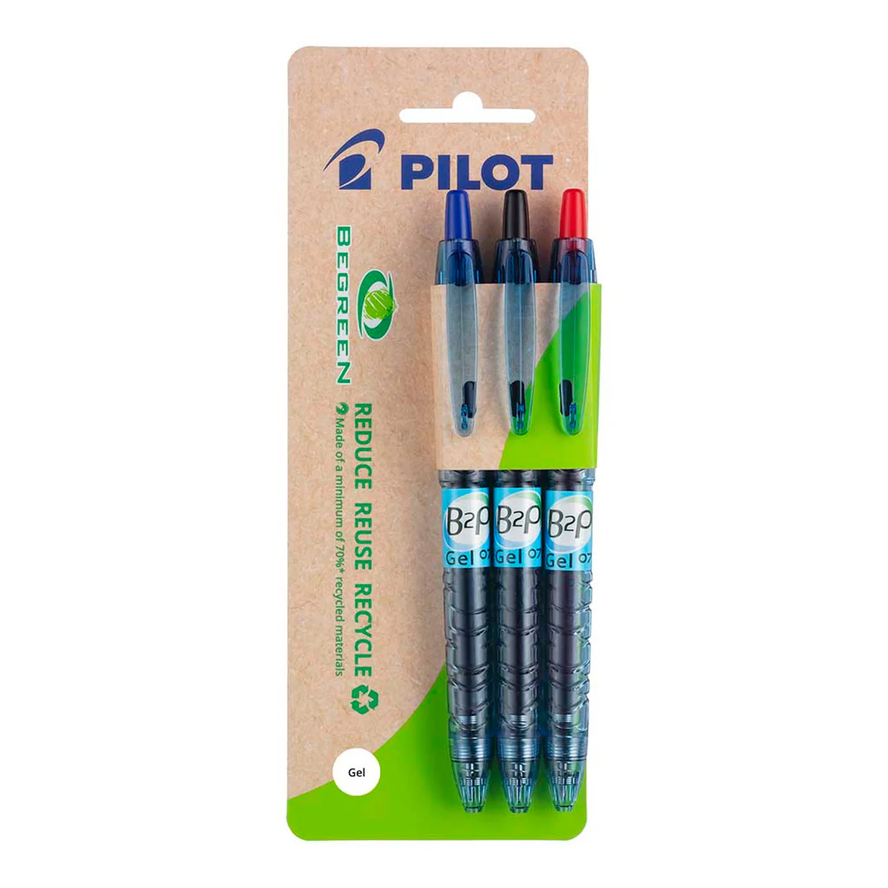 Pilot Begreen B2p Gel Fine Pens Pack Of 3 - Nail Gallerys