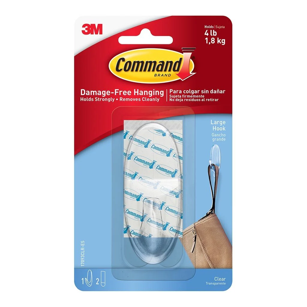 Command Hook 17093clr-es Large Clear - Nail Gallerys