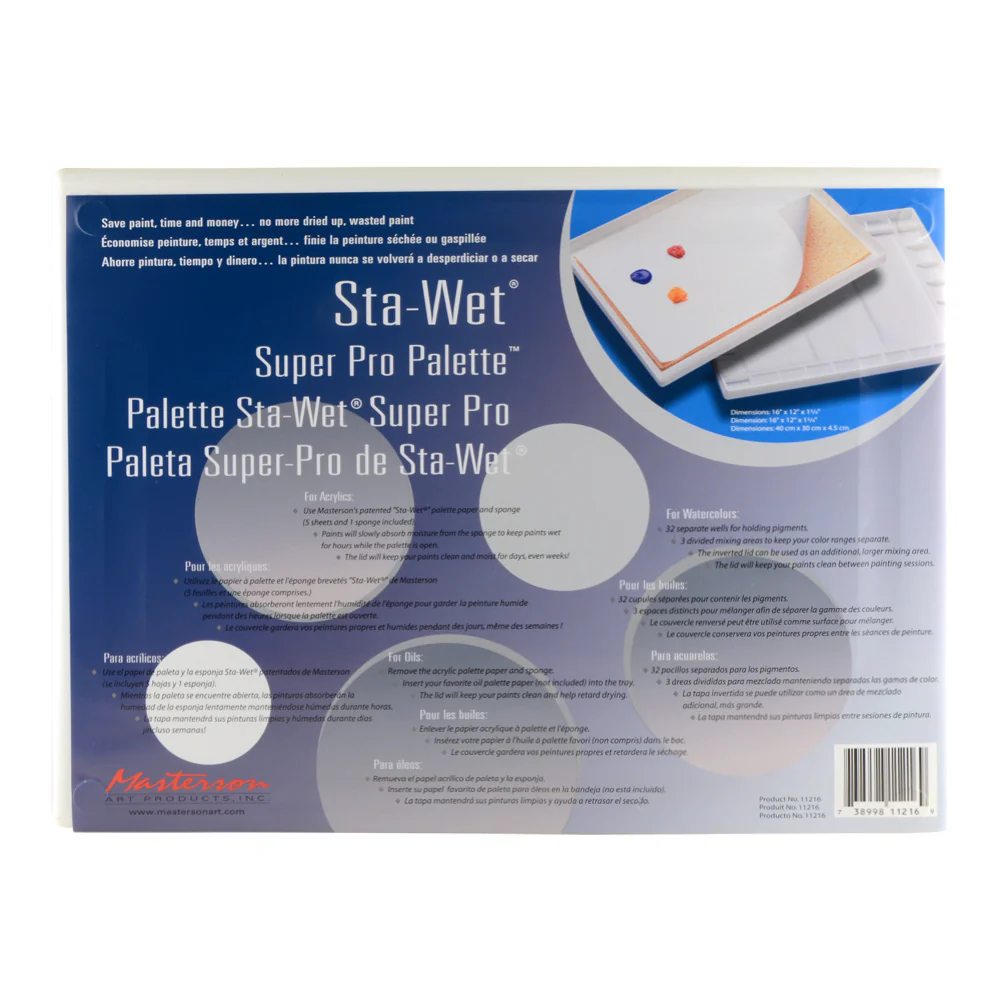 Masterson Sta-Wet Super Pro Palette - Nail Gallerys