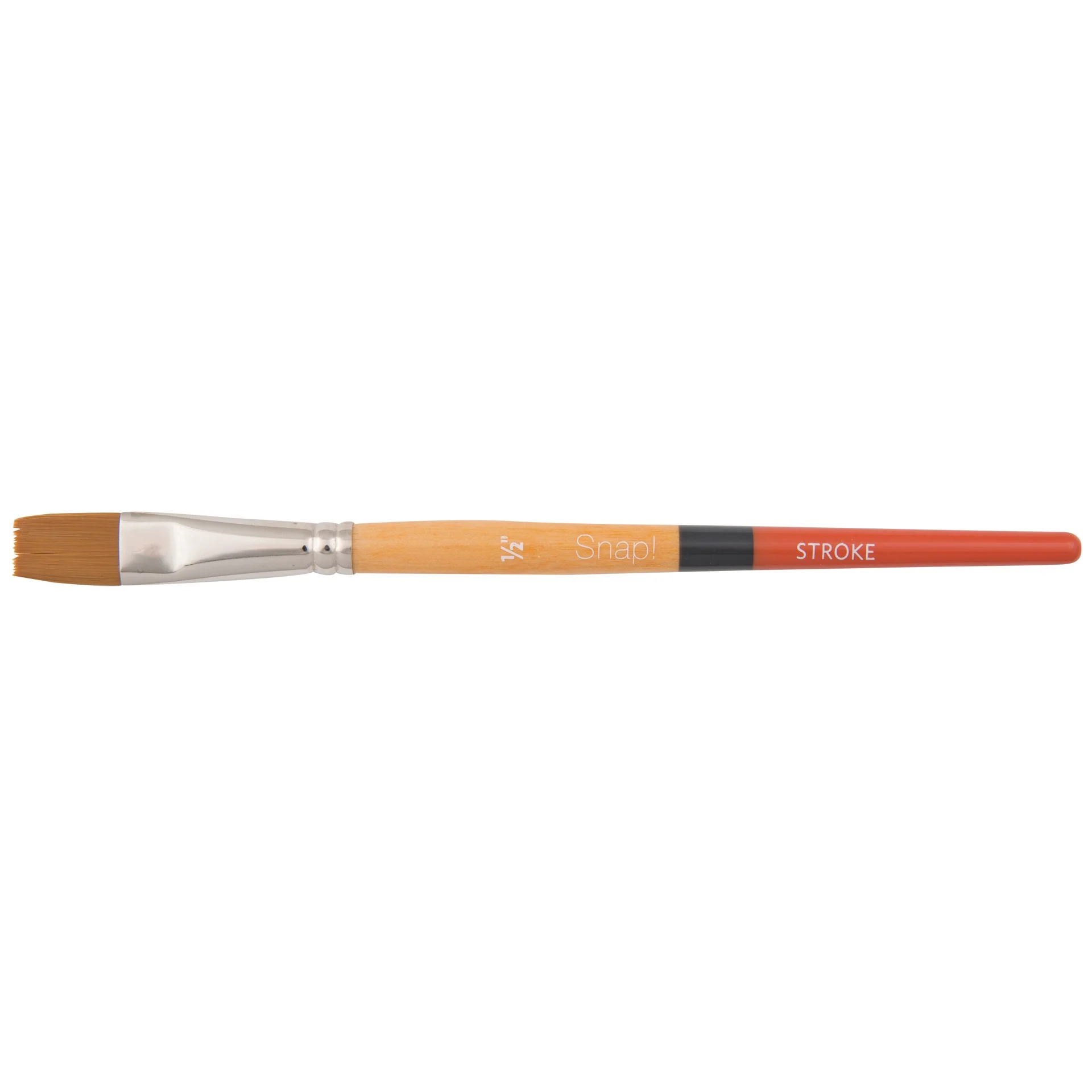 Princeton Snap! 9650 Short Handle Gold Taklon Stroke Brushes - Nail Gallerys