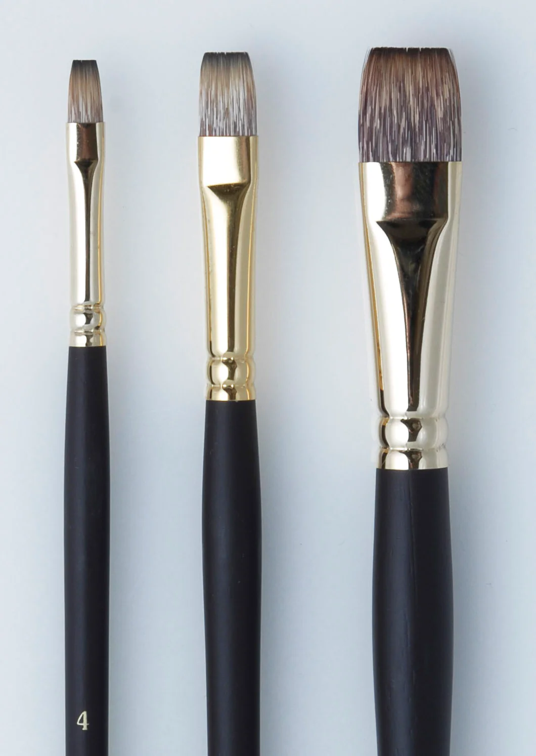 Art Spectrum Imitation Mongoose Flat Brushes - Nail Gallerys