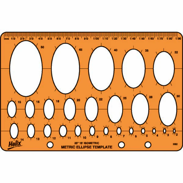 Helix Ellipse Template - Nail Gallerys