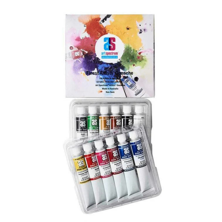 Art Spectrum Gouache Paint Set of 12 x 22.5ML - Nail Gallerys