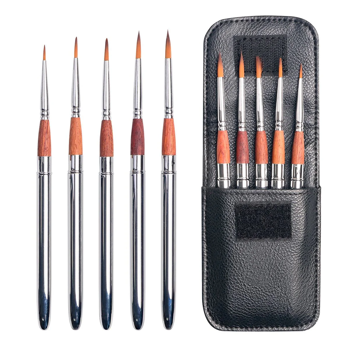 Jasart Watercolour Pocket Travel 5 Piece Brush Set - Nail Gallerys