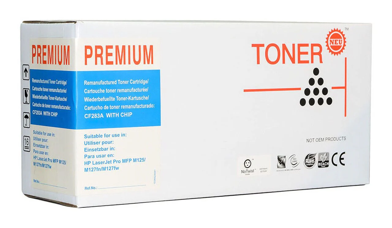 Icon Compatible Hp Cf283a Black Toner Cartridge - Nail Gallerys