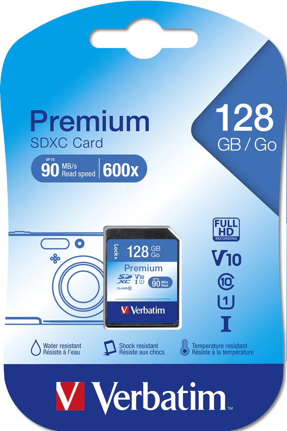 Verbatim SDXC Card 128GB Class 10 - Nail Gallerys