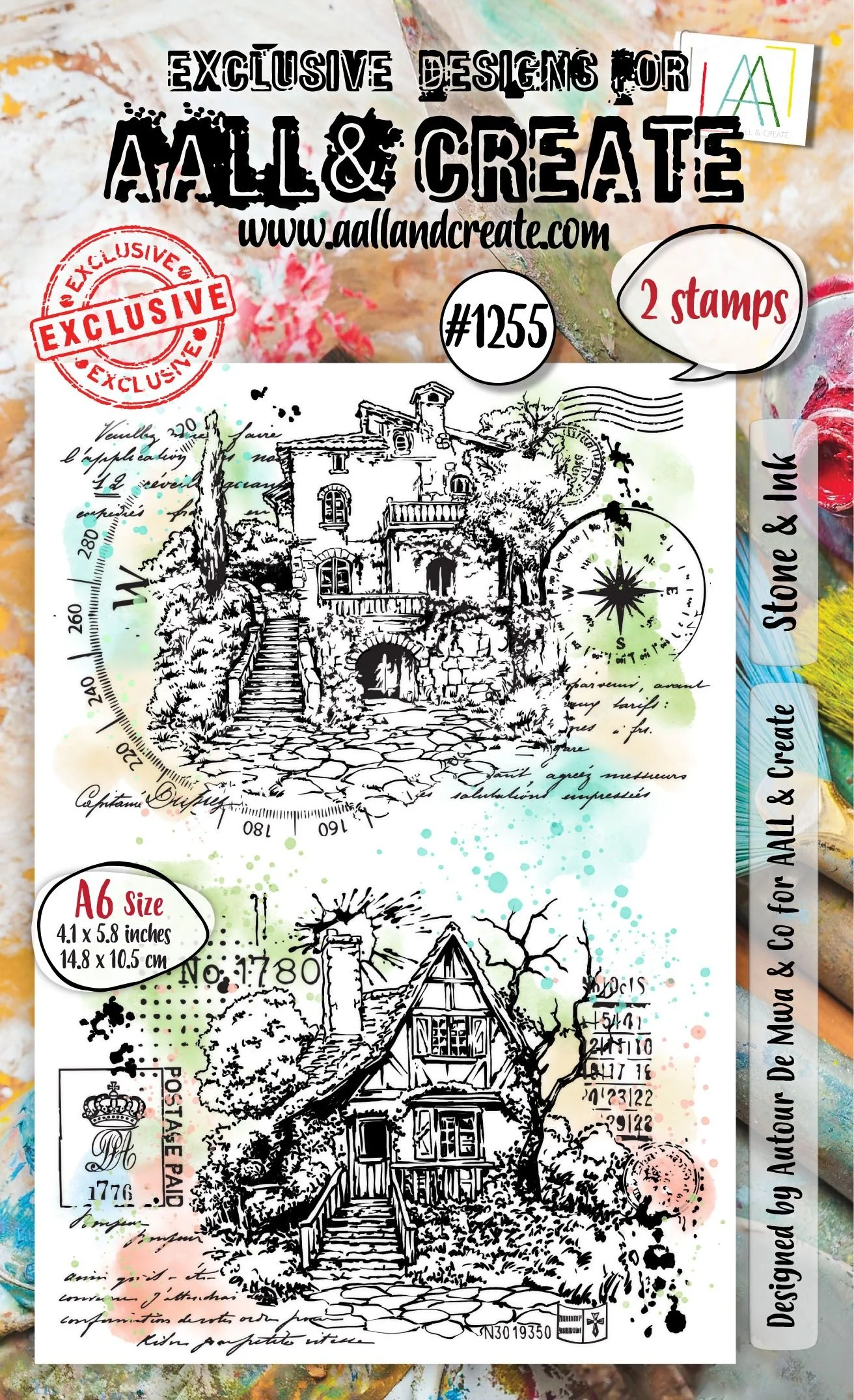 AALL And Create A6 Photopolymer Clear Stone & Ink Stamp Set - Nail Gallerys