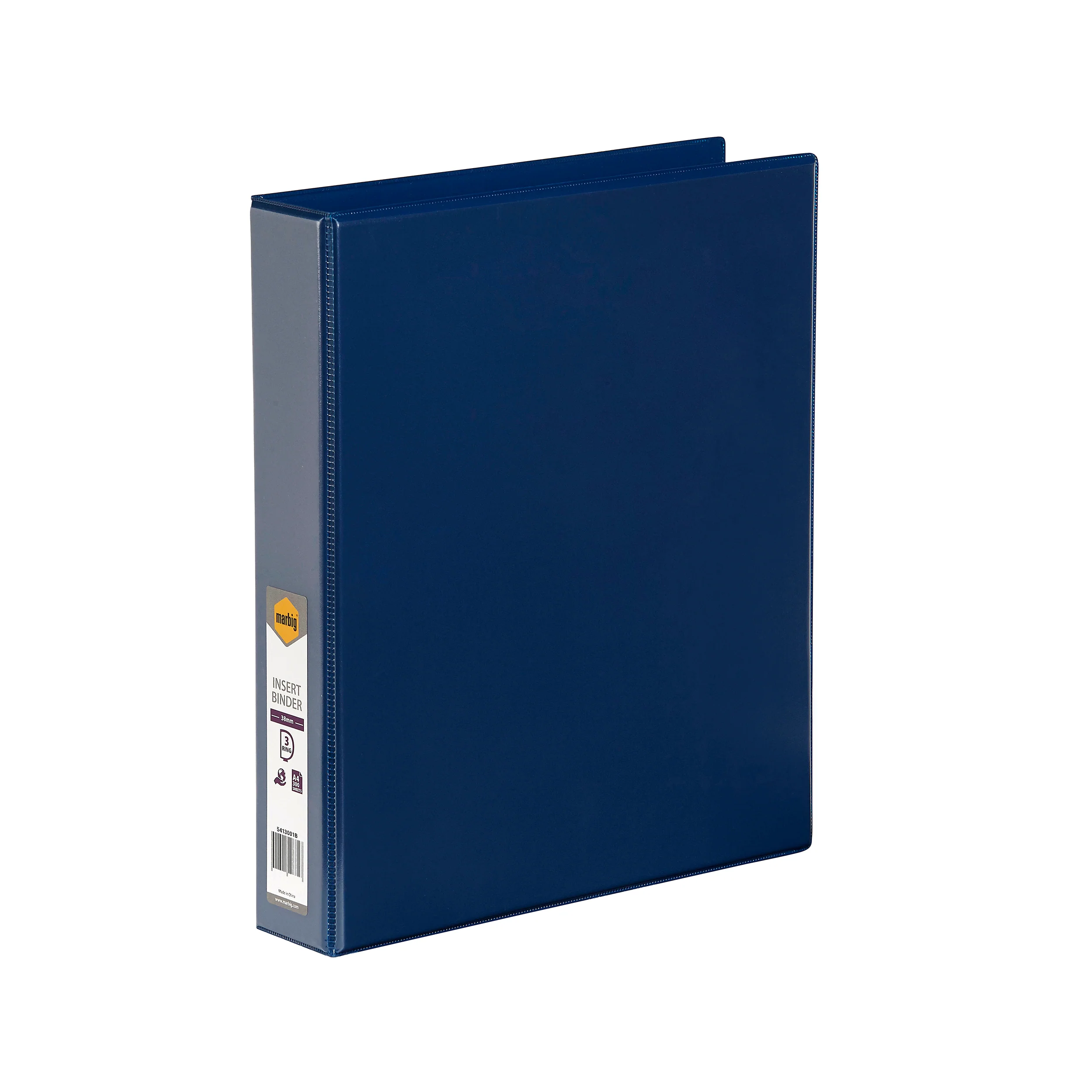 Marbig Clearview Insert Binder A4 38mm 3D Blue - Nail Gallerys