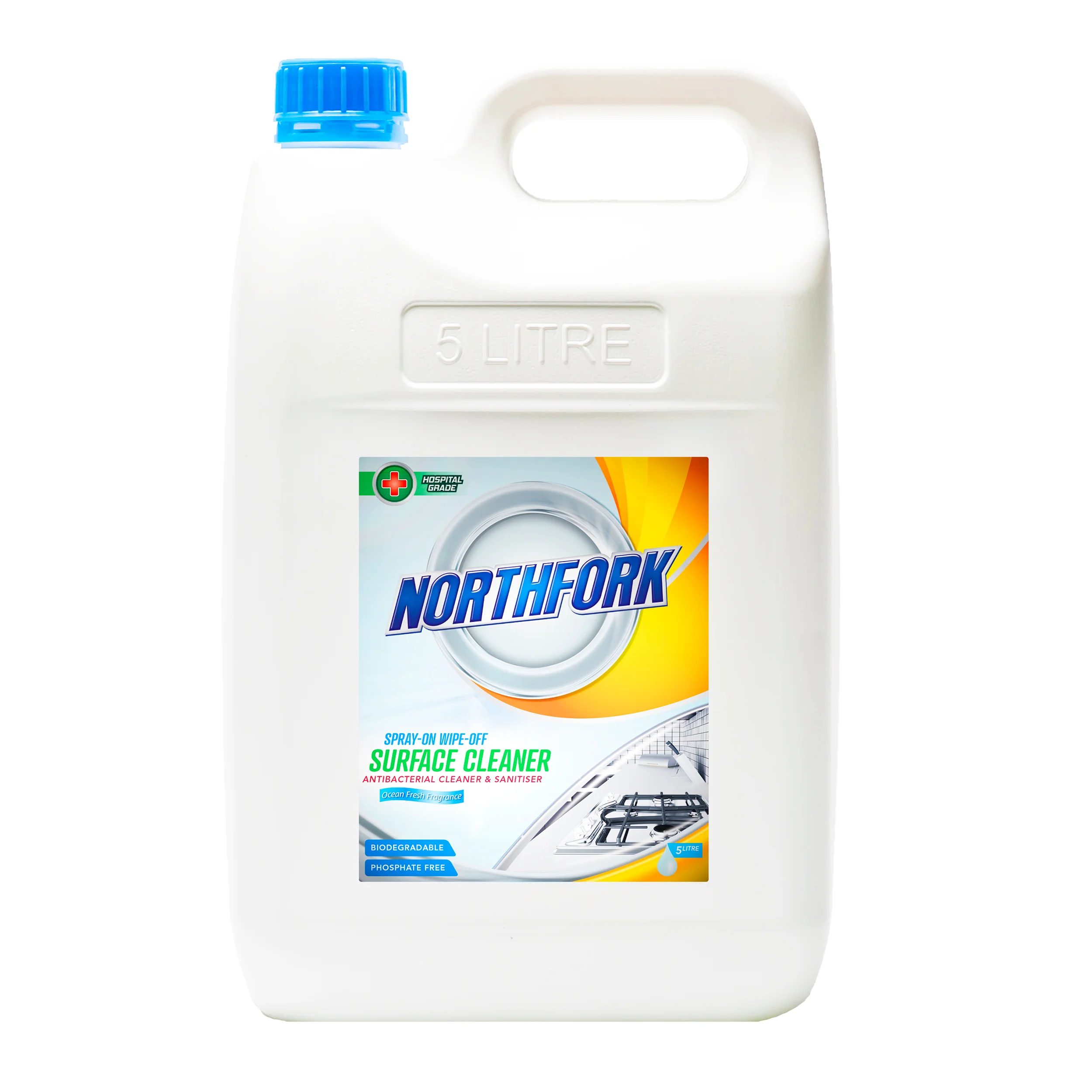 Northfork Spray On Wipe Off Surface Cleaner 5 Litre - Pack Of 3 - Nail Gallerys