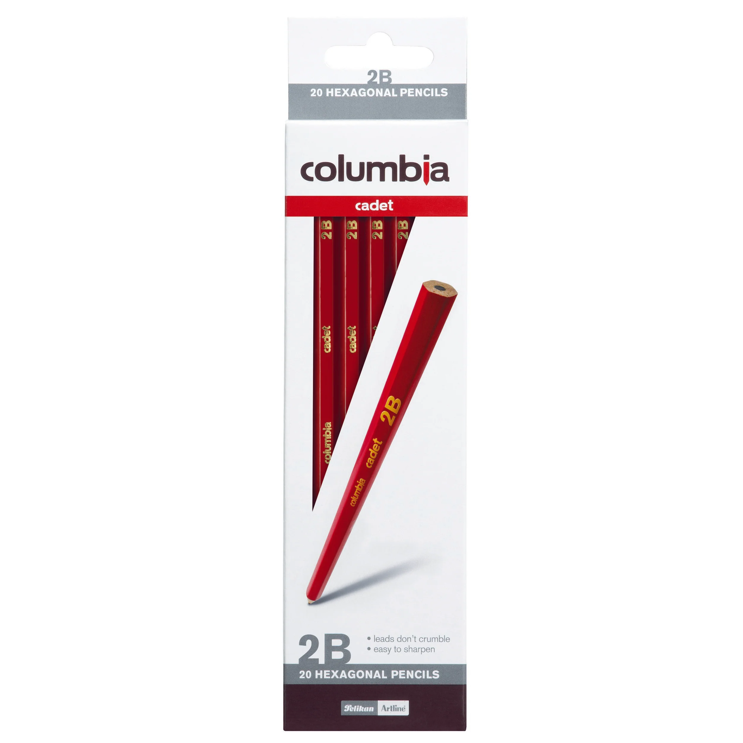 Columbia Cadet Lead Pencil Hexagonal 2b Box Of 20 - Nail Gallerys