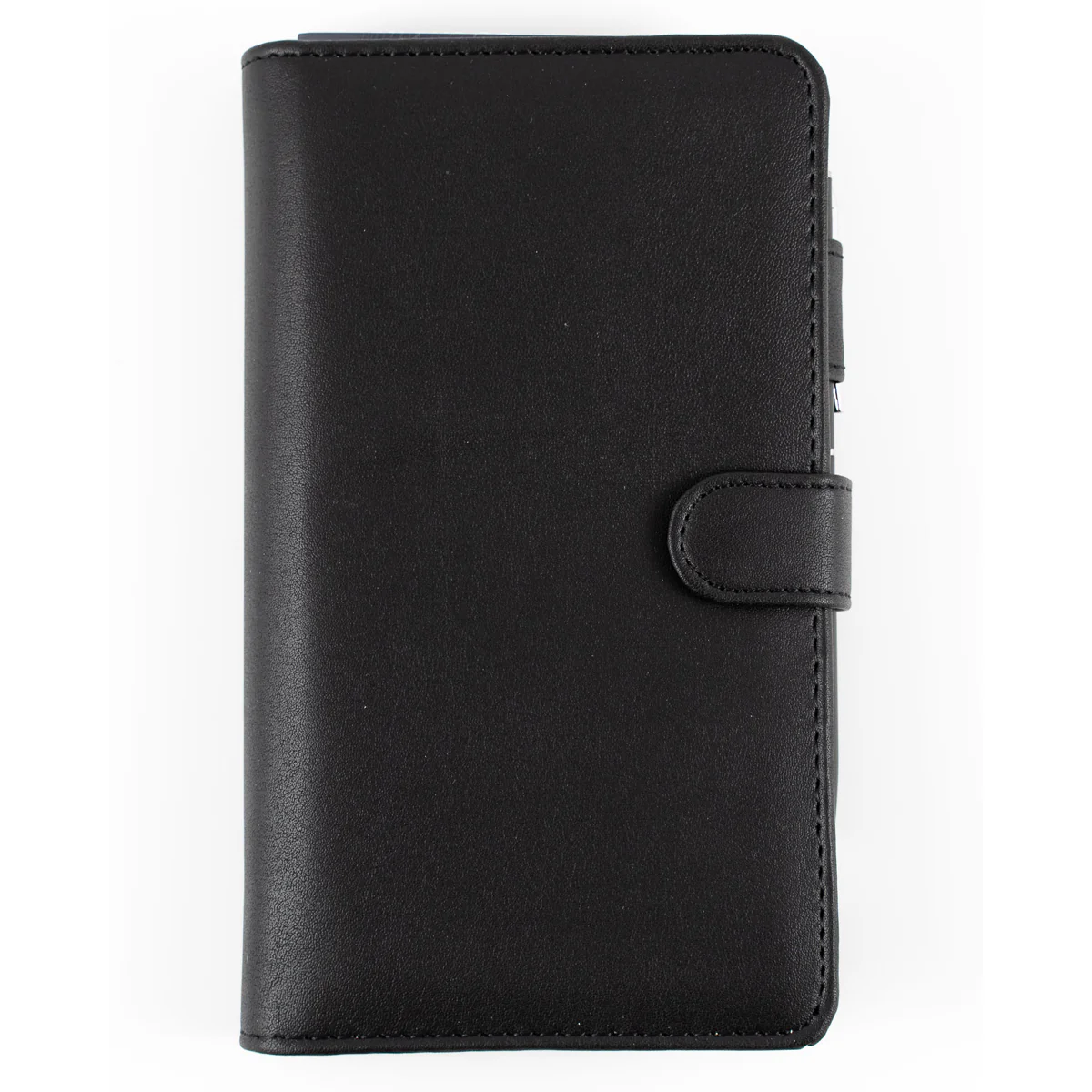 Debden Personal Slim Snap Closure PU Black Dayplanner Organiser - Nail Gallerys