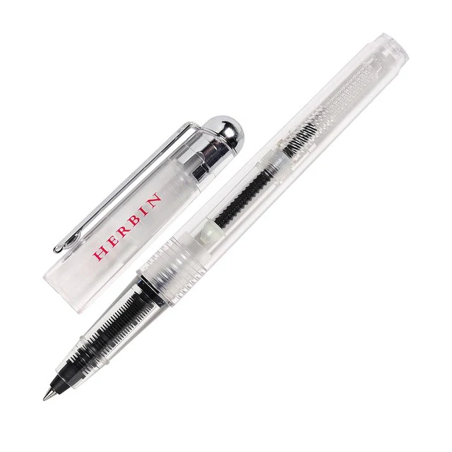 Jacques Herbin Transparent Rollerball Pen With Converter - Nail Gallerys