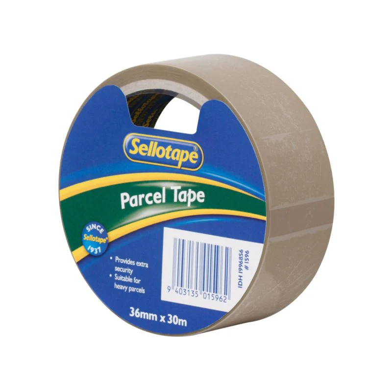 Sellotape 1596 Pack Tape Brown 36x30m - Nail Gallerys