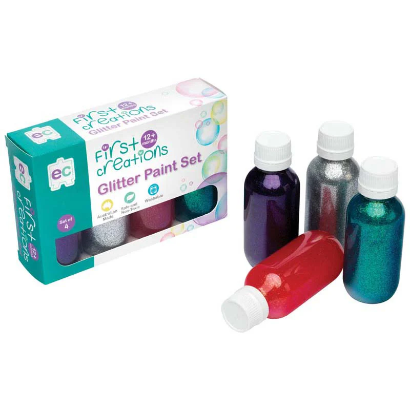 EC First Creations Washable Paints Set 4 Of Colours - Nail Gallerys