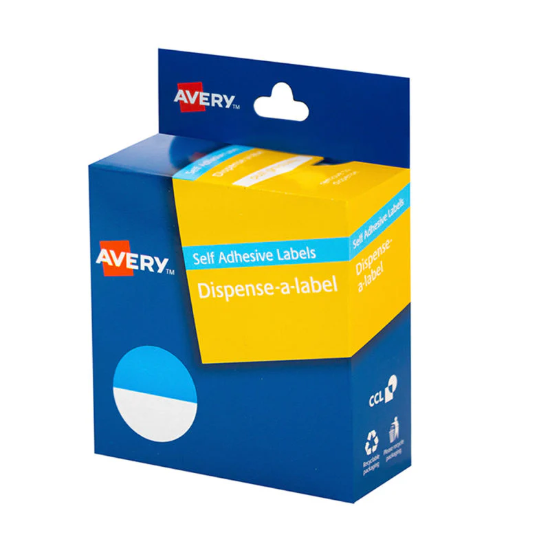 Avery Label Dispenser Round 24mm 300 Pack - Nail Gallerys