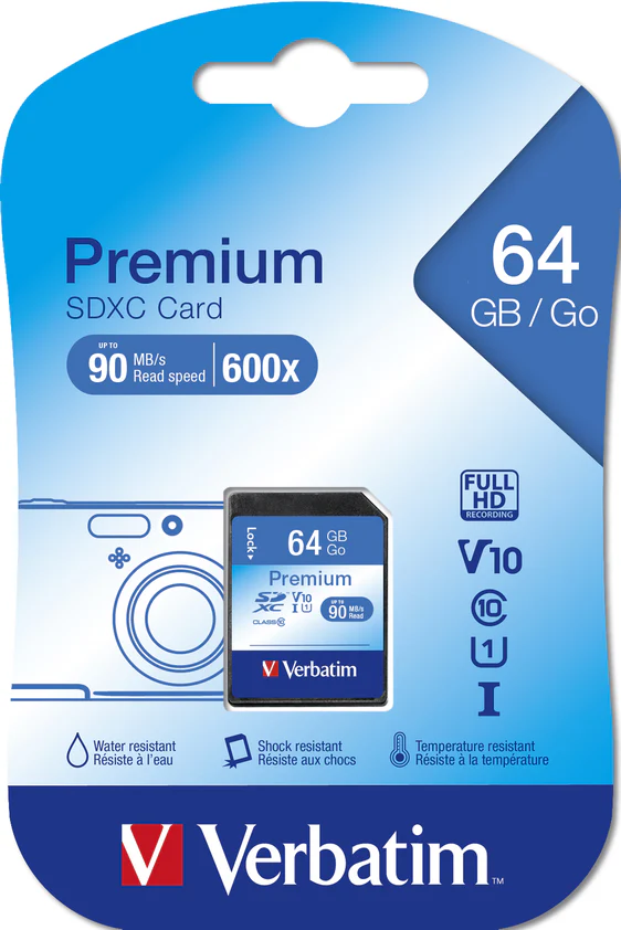 Verbatim SDXC Card 64GB Class 10 UHS-I - Nail Gallerys