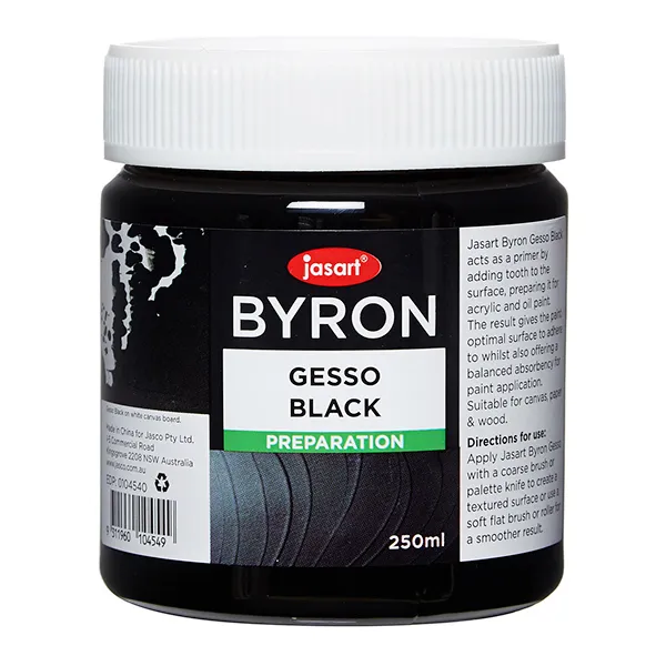 Jasart Byron 250ml Black Gesso - Nail Gallerys