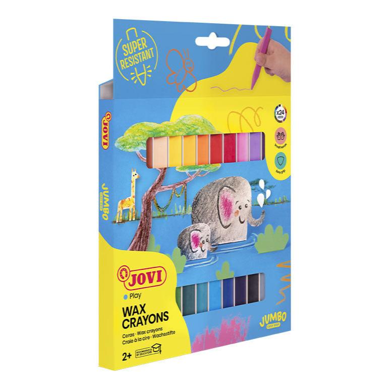 Jovi Triwax Triangular Shaped Crayons Set of 24 - Nail Gallerys