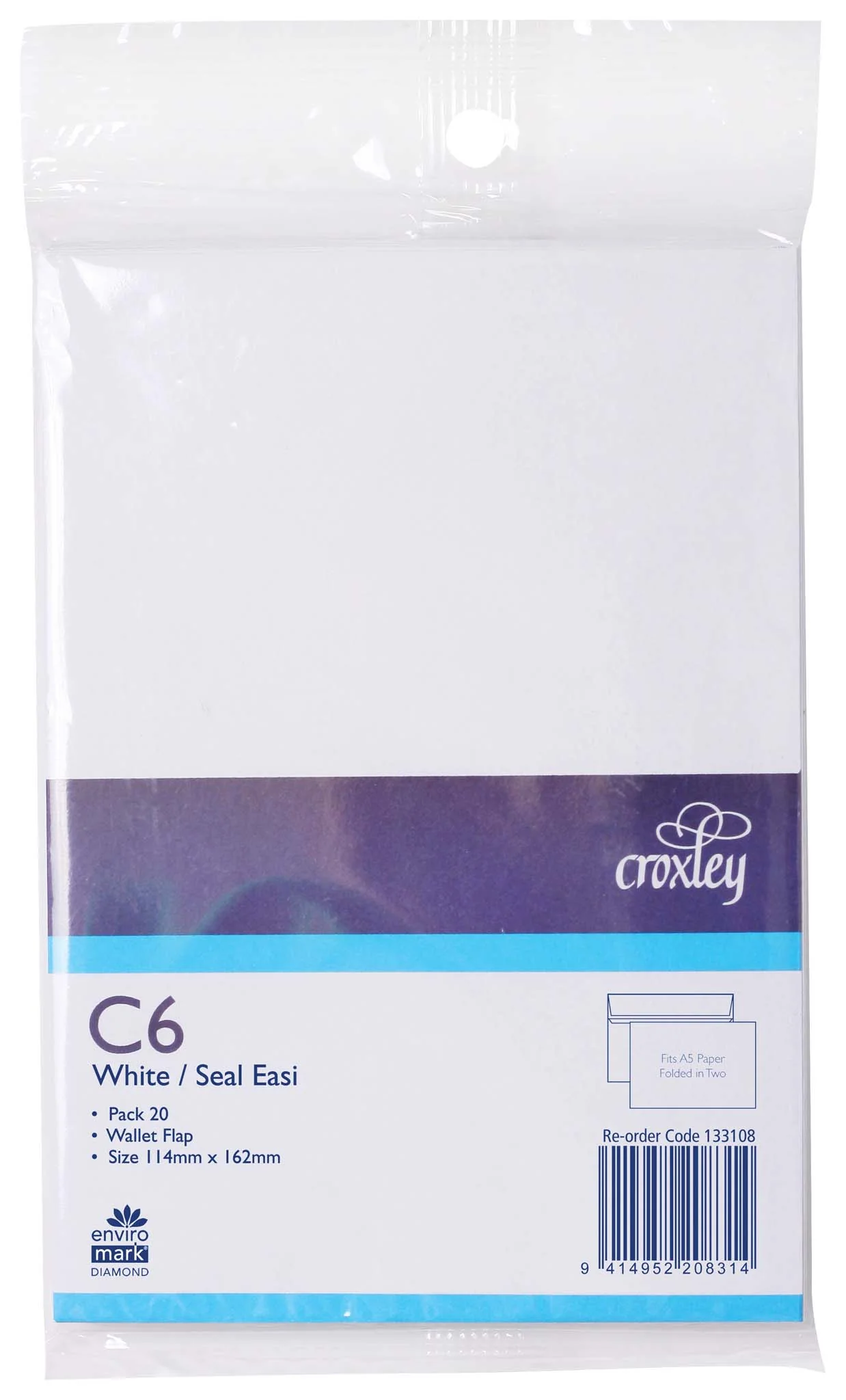 Croxley Envelope C6 Seal Easi Wallet 20 Pack - Nail Gallerys