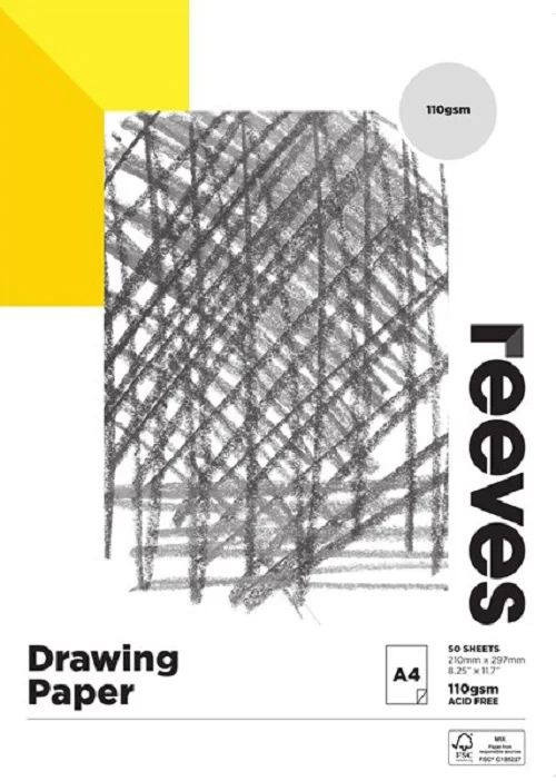 Reeves Drawing 110gsm 50 Sheet Pads - Nail Gallerys