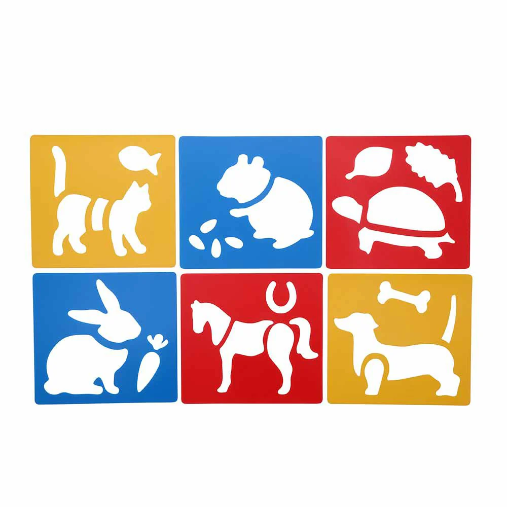 Anthony Peters Washable Stencils Pets Set Of 6 - Nail Gallerys