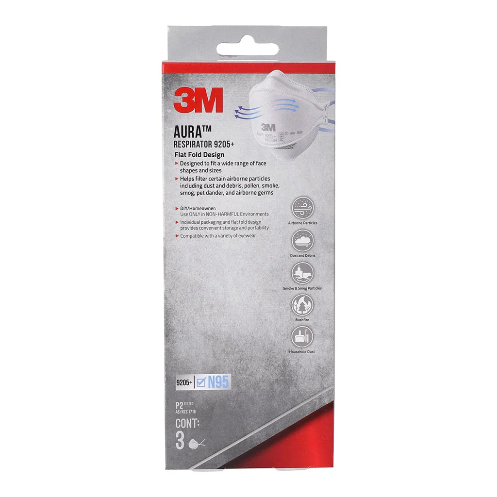 3M Aura N95 Particulate Respirators Pack of 3 - Nail Gallerys