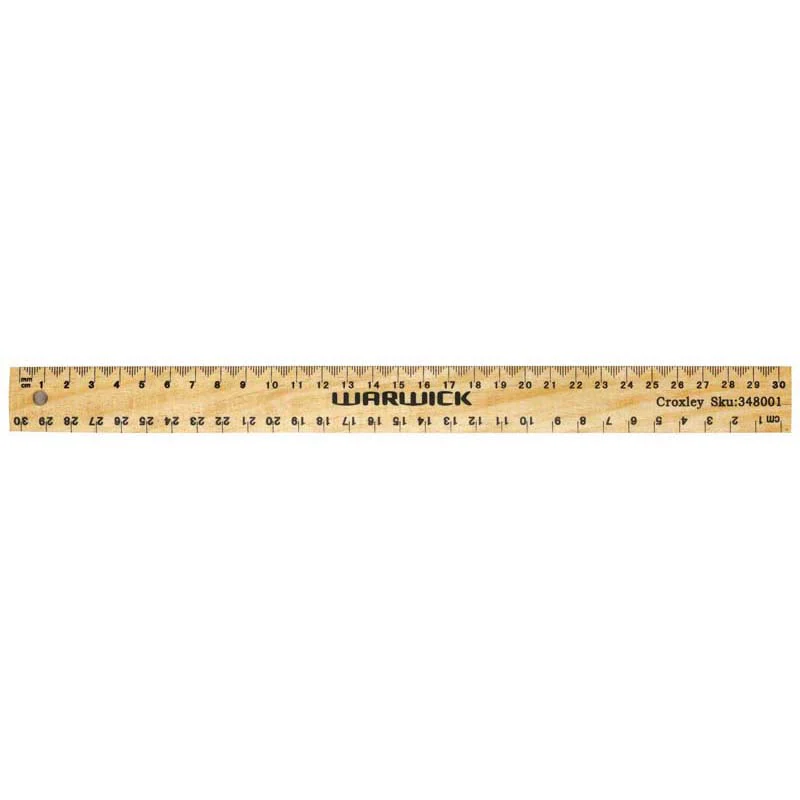 Warwick Ruler Wooden Size 30cm - Nail Gallerys