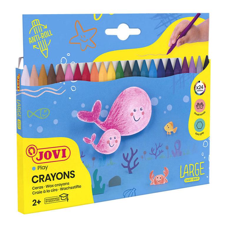 Jovi Art Plastic Crayons Set of 24 - Nail Gallerys