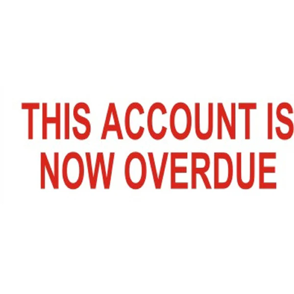 Deskmate Pre-inked Office Stamp Account Is Overdue - Nail Gallerys