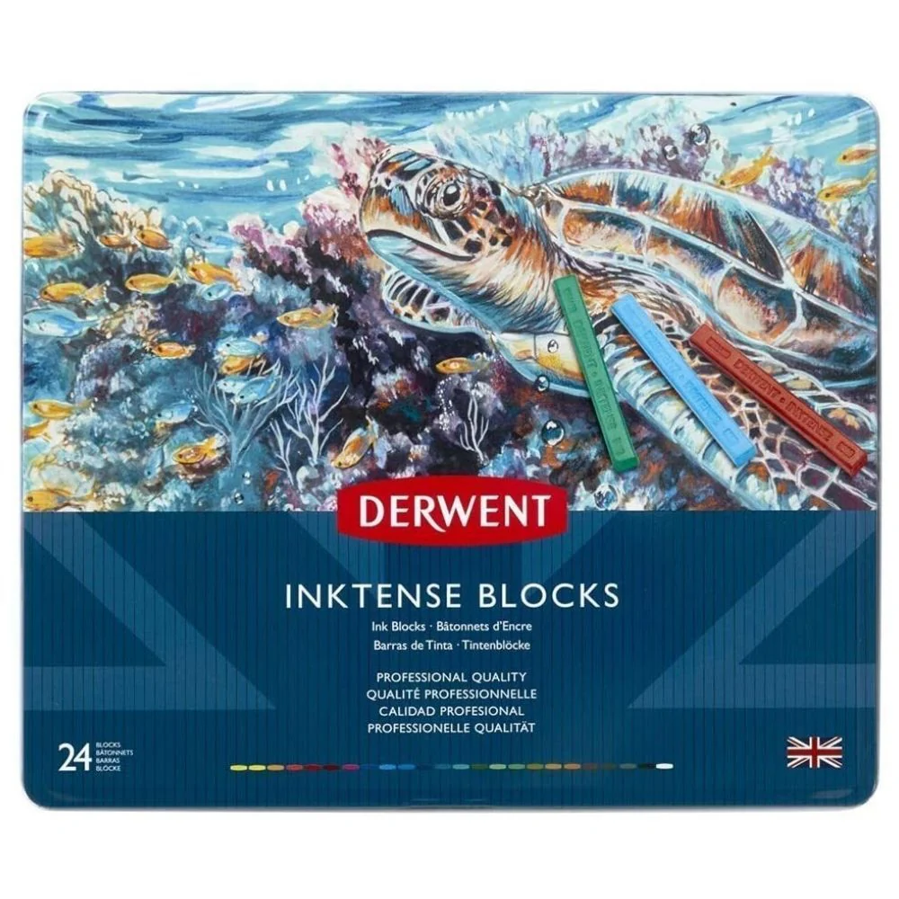 Derwent Inktense Blocks Tin of 24 - Nail Gallerys
