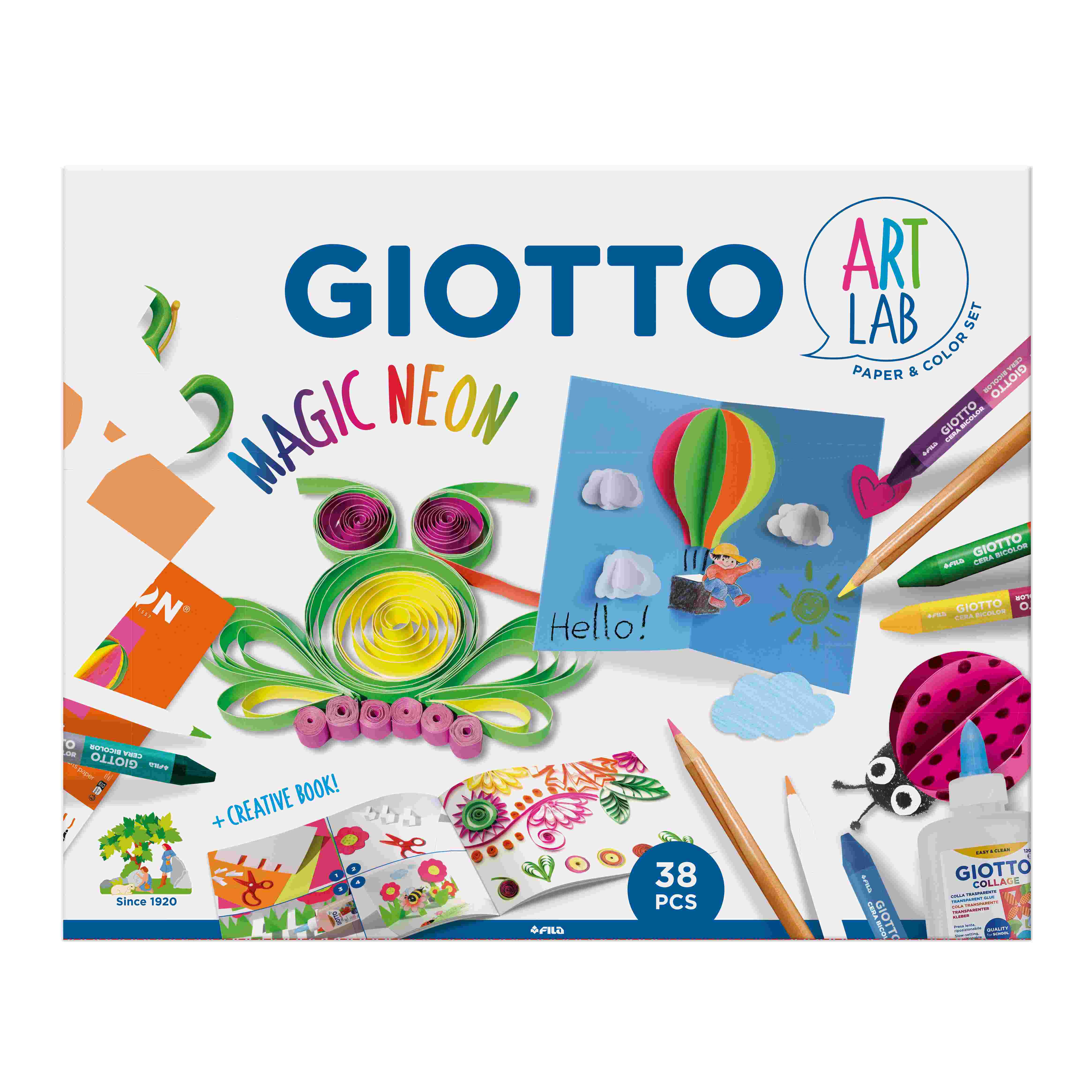 Giotto Art Lab Magic Neon Set of 38 Pieces - Nail Gallerys