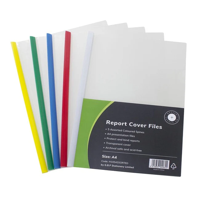 OSC Report Cover Clear A4 Spine - Pack Of 5 - Nail Gallerys