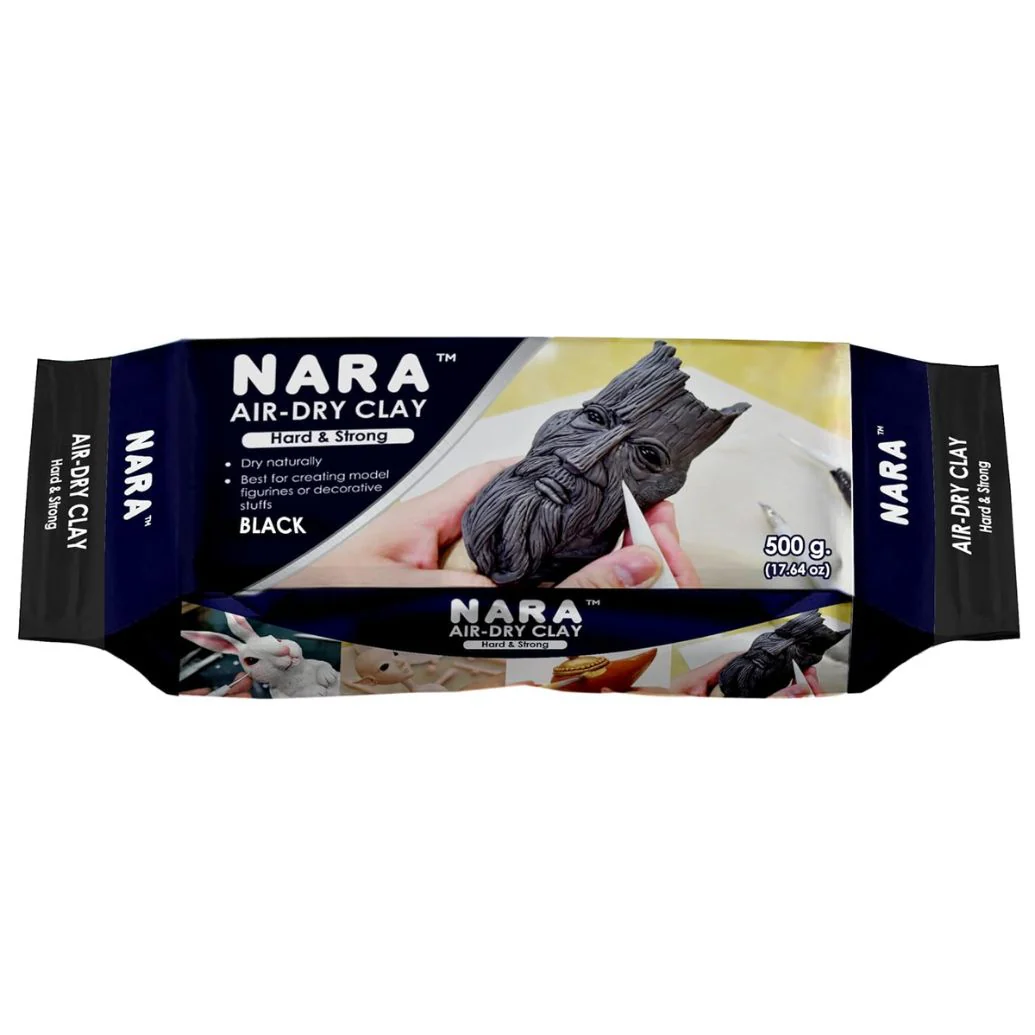 Nara Air-Dry Clay 500g Black - Nail Gallerys